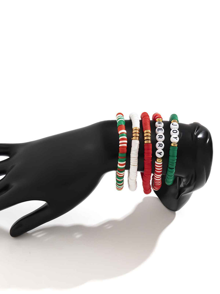 Christmas Colorful Alphabet Bracelet