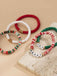 Christmas Colorful Alphabet Bracelet