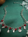 Red Silver Metallic Christmas Elements Necklace