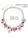 Red Silver Metallic Christmas Elements Necklace