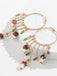 Mushroom Ring Tassel Exaggerated Dangle Earrings