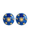 Vintage Christmas Party Round Earrings