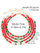 Red & Green Christmas Beaded Necklace