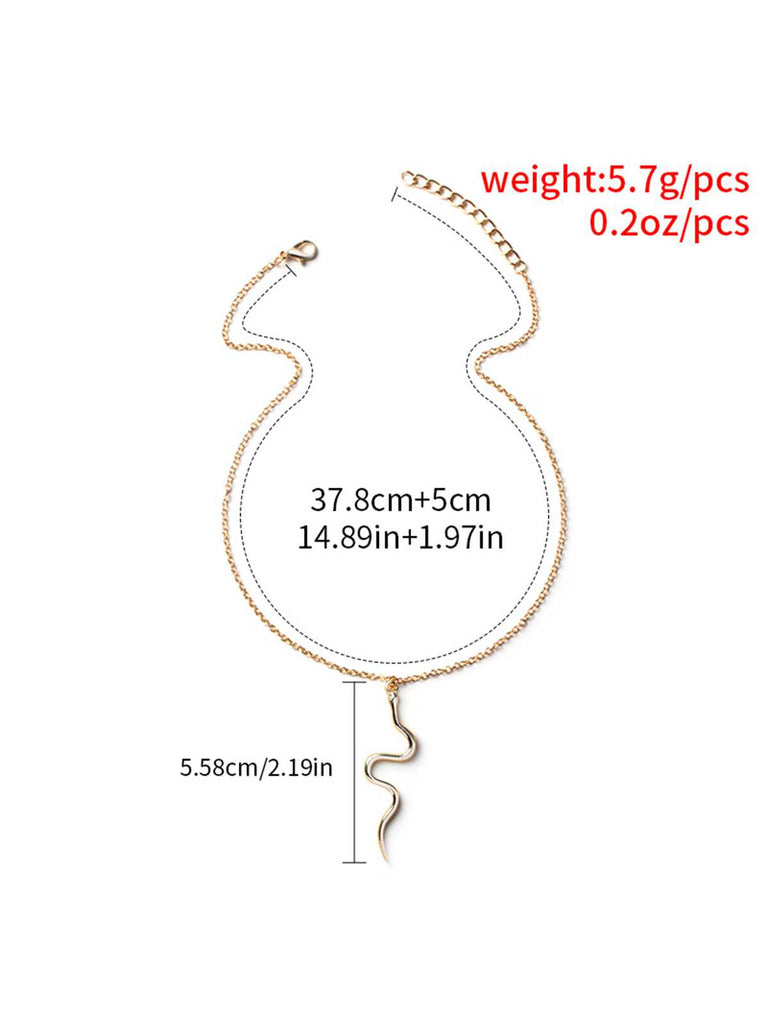 Gold Vintage Snake Necklace
