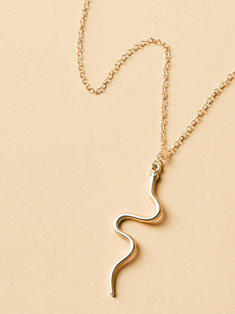 Gold Vintage Snake Necklace