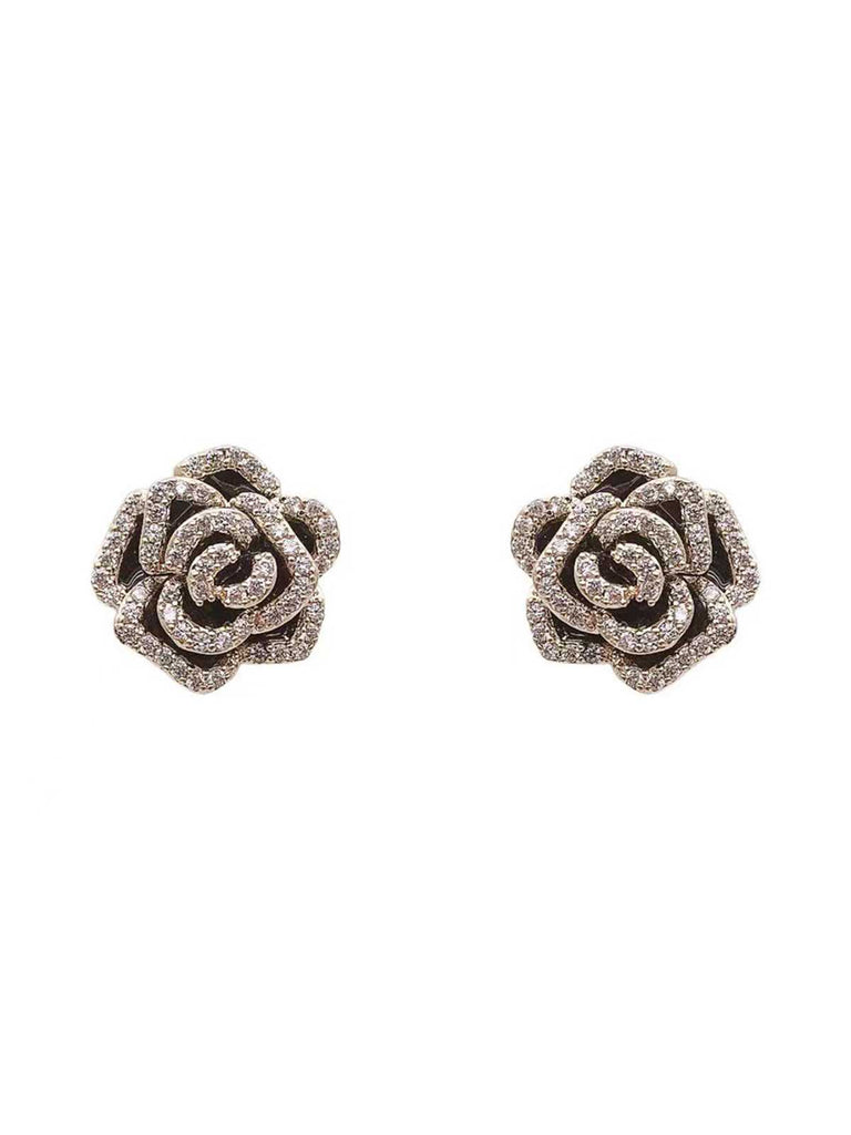 Vintage Diamond Floral Earring