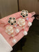 Retro Camellia Pearl Earrings