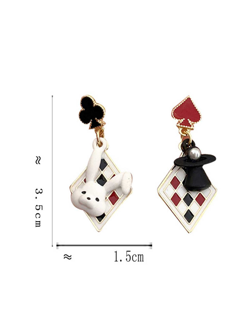 Rabbit Magic Hat Contrast Earrings