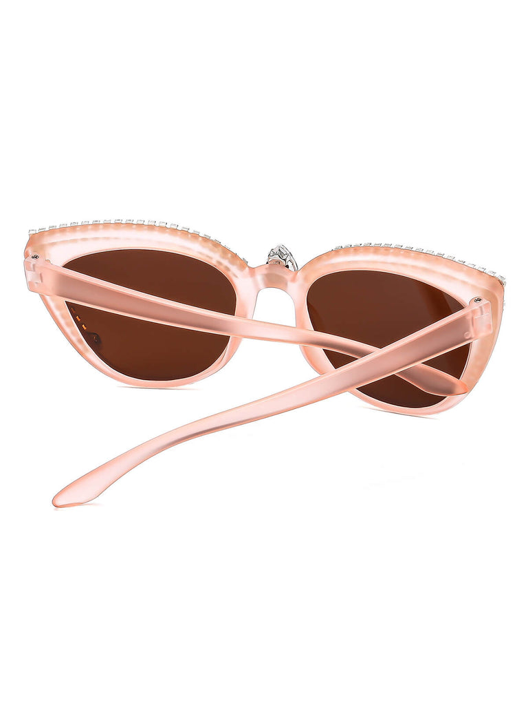 Vintage Rhinestoned Cat Eye Sunglasses