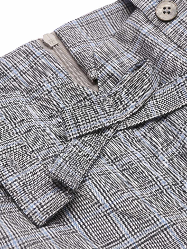[US Warehouse] Gray 1950s Plaids Suspender Pants