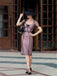 Pink 1960s Polka Dot Mesh Pencil Dress