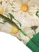 2PCS 1950s Yellow Sunflower & Green Floral Halter Romper