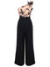1950s One-shoulder Lace Butterfly Jumpsuit