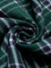 1950s 3/4 Sleeve Plaid Belt Dress