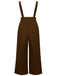 [Pre-Sale] Brown 1930s Solid Suspender Pants