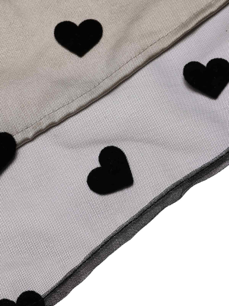 Heart 1950s Mesh Sling Dress