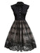 [Pre-Sale] Black 1950s Lace Patchwork Vintage Dress