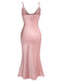 [US Warehouse] Pink 1930s Halloween Blood Fishtail Dress
