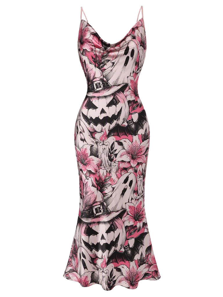 [Pre-Sale] Black 1930s Halloween Blood Fishtail Dress
