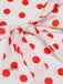 White 1930s Polka Dot Sleeveless Dress