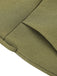 Army Green 1950s V-Neck Button Waist Tie Romper