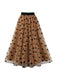 1950s Heart High Waist Swing Skirt