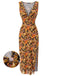 1960s Tassel Sleeveless V-Neck Shift Dress