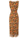 1960s Tassel Sleeveless V-Neck Shift Dress