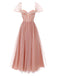 1950s Pink Polka Dot Mesh dress