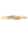 Vintage Chic Gold Elastic Metallic Thin Belt