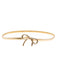 Vintage Chic Gold Elastic Metallic Thin Belt