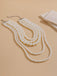 Vintage Layered Pearl Statement Necklace