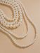 Vintage Layered Pearl Statement Necklace