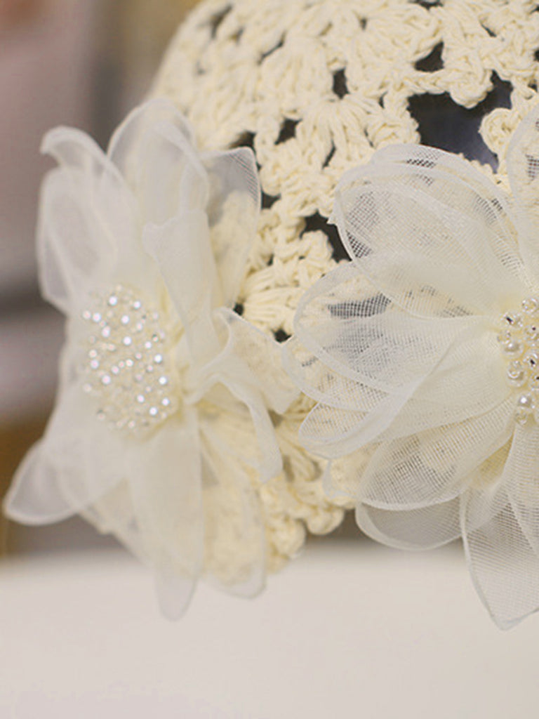 Vintage Hand-Woven Crochet Turban Hat