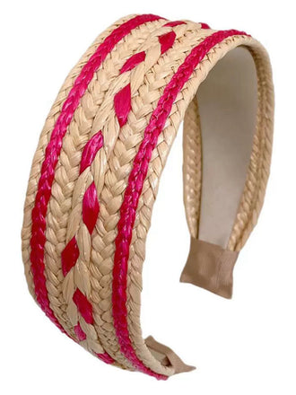 Boho Color Patchwork Braided Headband