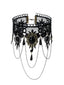 Gothic 3D Rose & Embroidered Lace Choker Necklace