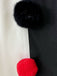 Black & White 1950s Halloween Horror Clown Cosplay Cloak