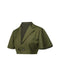 [Pre-Sale] Green 1950s Lapel Solid Cropped Cape