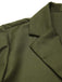 [Pre-Sale] Green 1950s Lapel Solid Cropped Cape