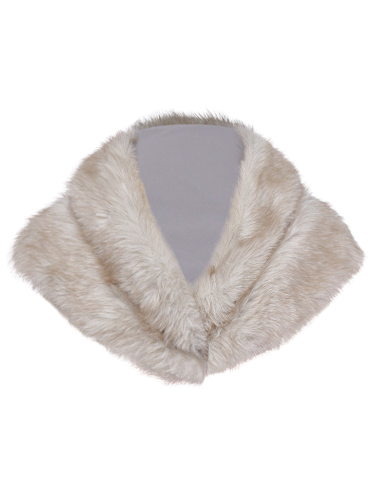 [Pre-Sale] 2PCS Brown 1920s Sequin Dress & Faux Fur Shawl