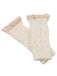 Vintage Lace Patchwork Twisted Knit Fingerless Gloves