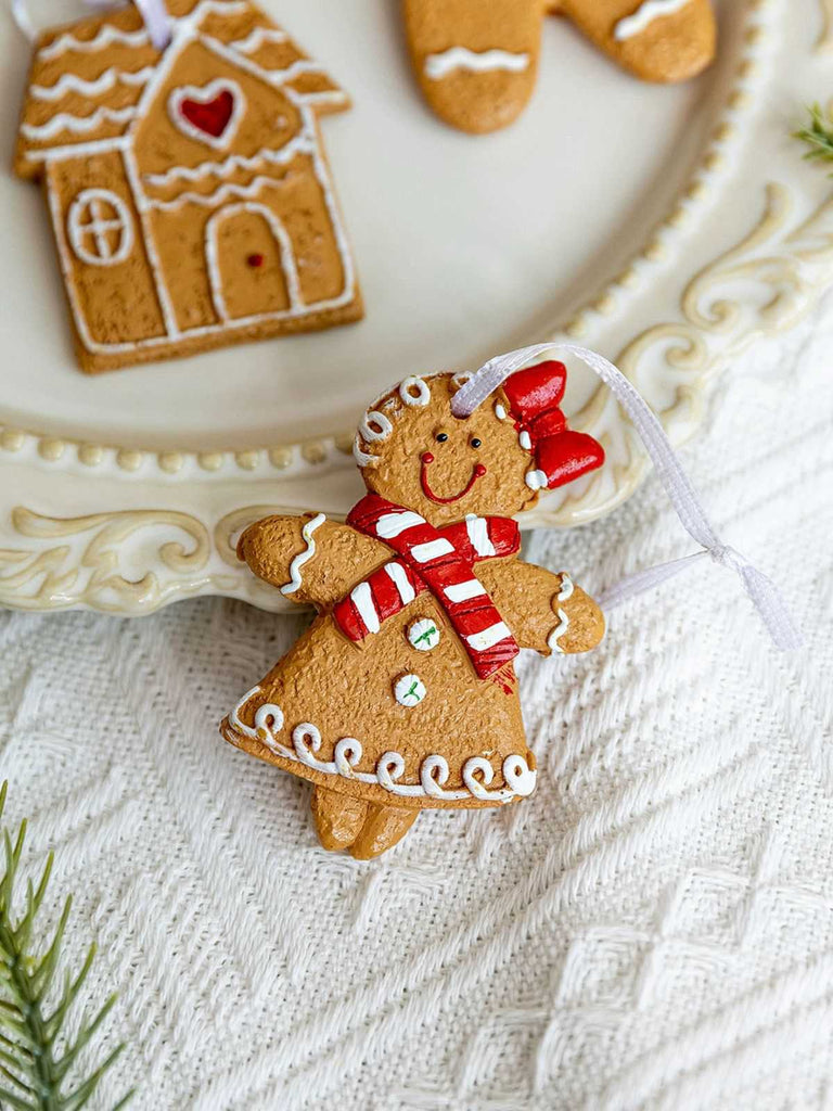 Vintage Christmas Gingerbread Man Ornaments