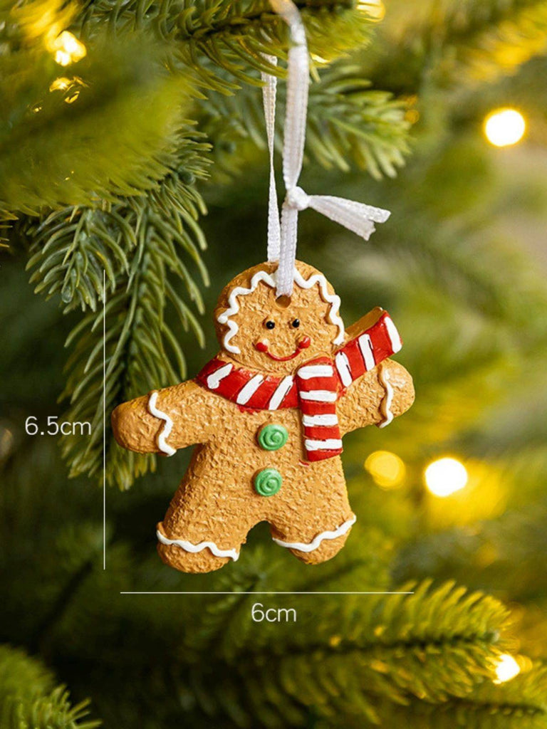 Vintage Christmas Gingerbread Man Ornaments