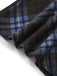 [Pre-Sale] Blue 1950s Plaid Button Poncho