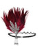 1920s Gatsby Feather Rhinestone Prom Headband
