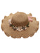 Vintage 3D Floral Raffia Fringe Brim Sun Hat