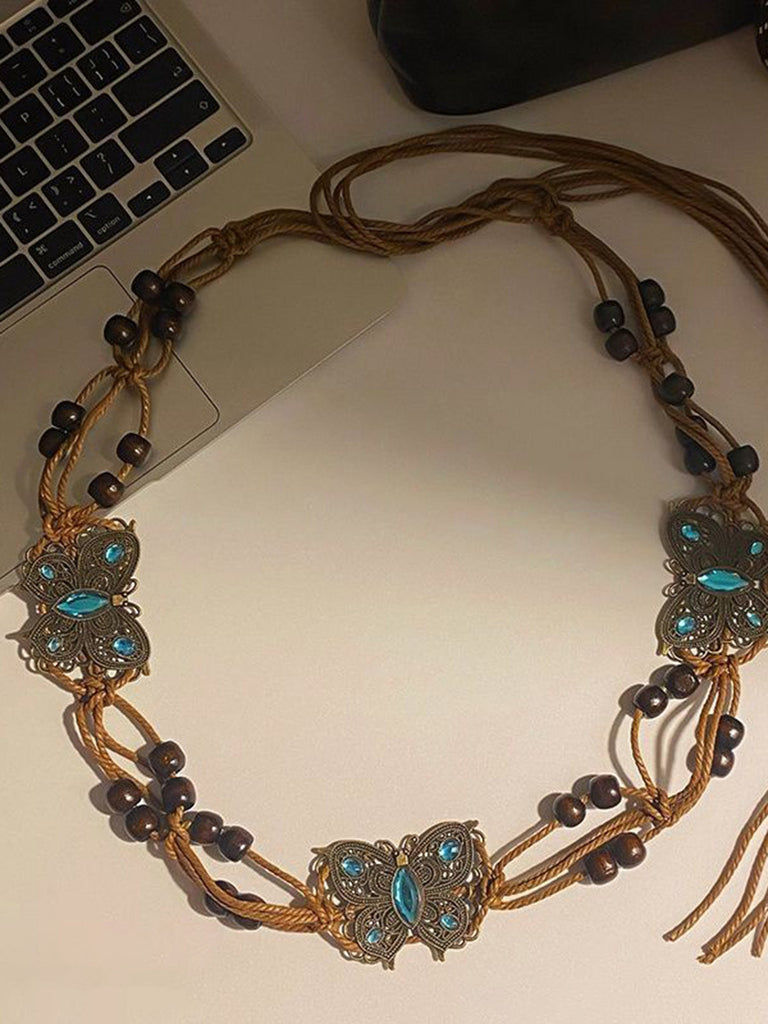 Bohemian Butterfly Beaded Waist Chain 2