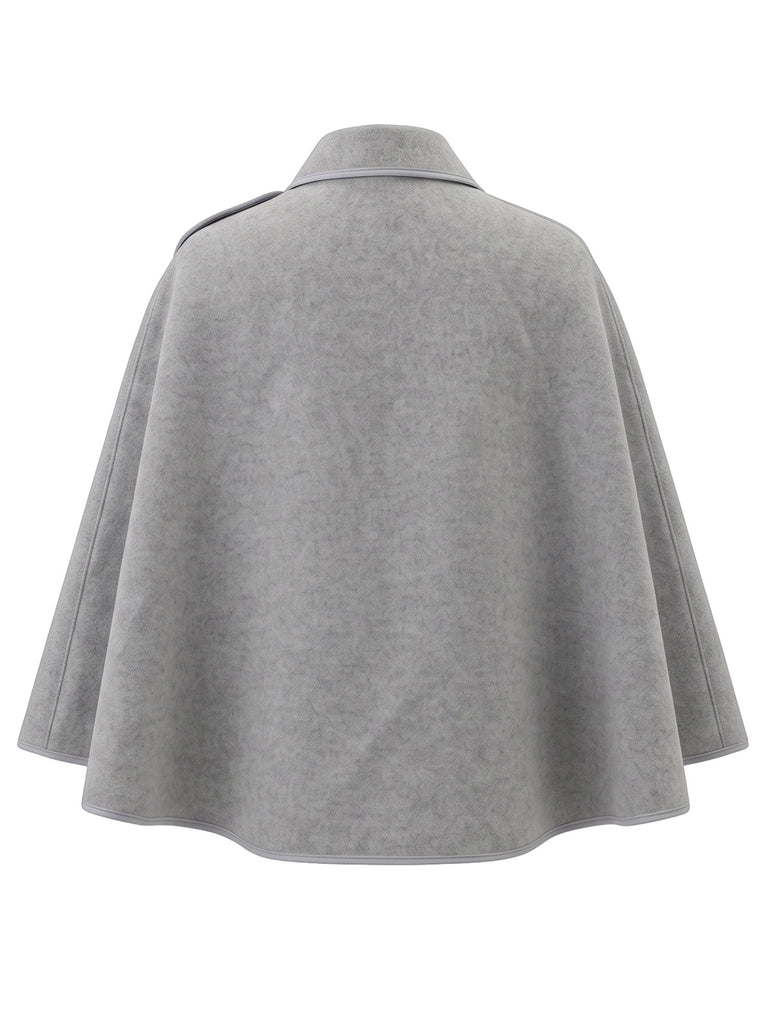 Relaxed Fit Draped Cape Wrap Shawl 8