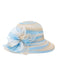 Retro Stripe Gradient Organza Sun Hat