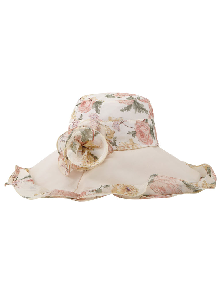 Vintage Rose Foldable Sun Hat